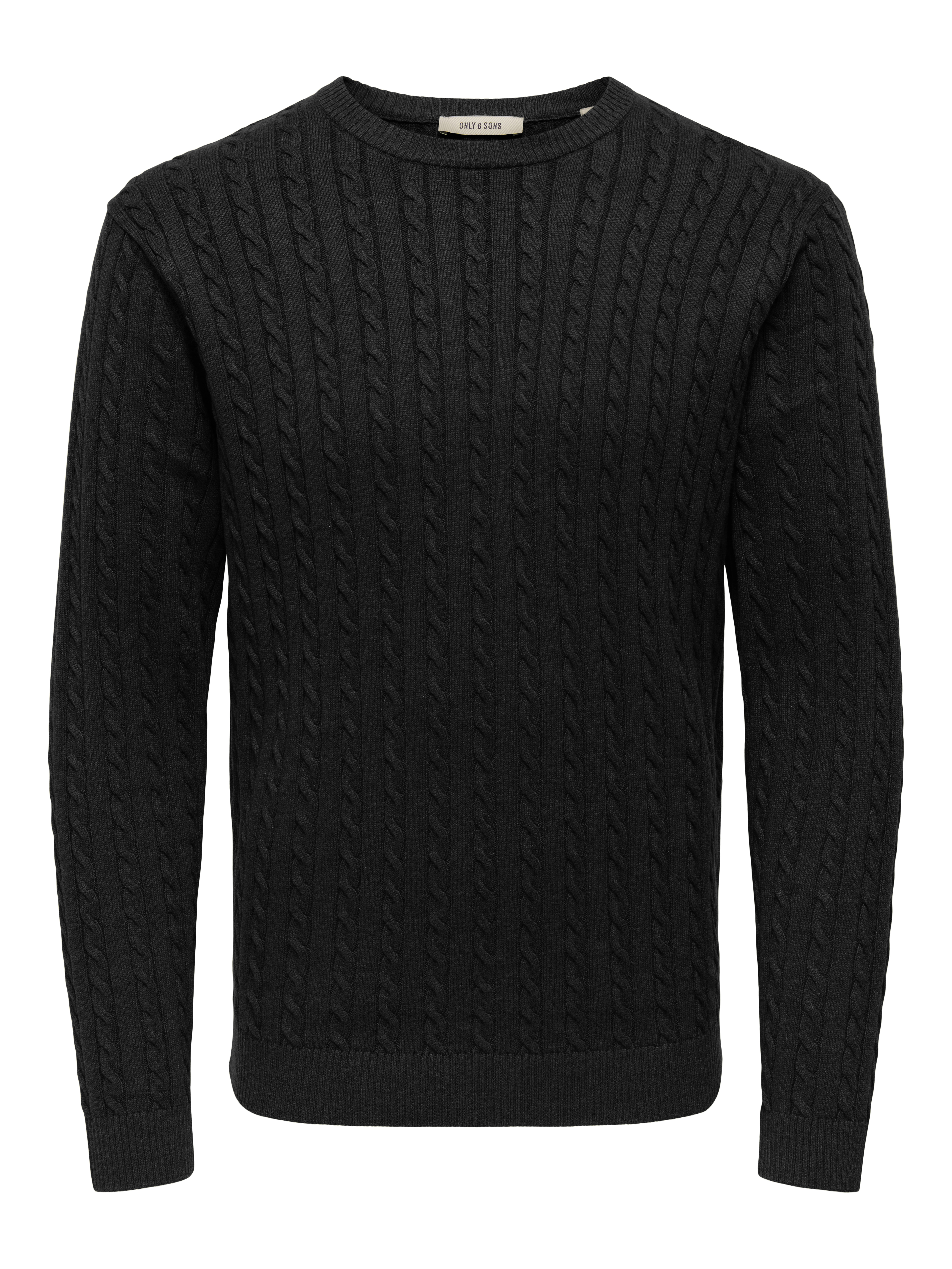 Only & Sons Onsloui reg 12 cabel crew knit noos