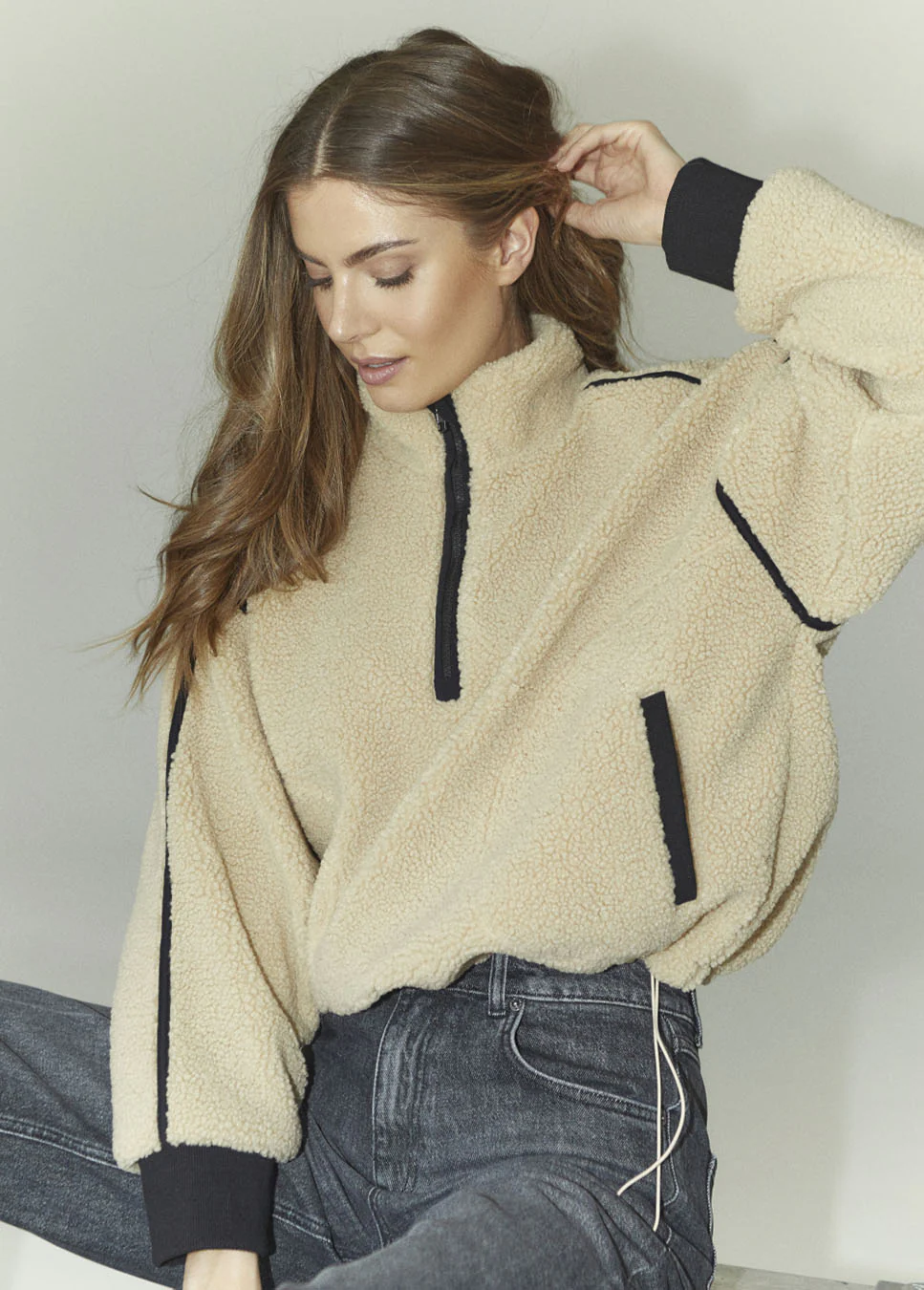 Co'Couture Madincc fleece vest rits