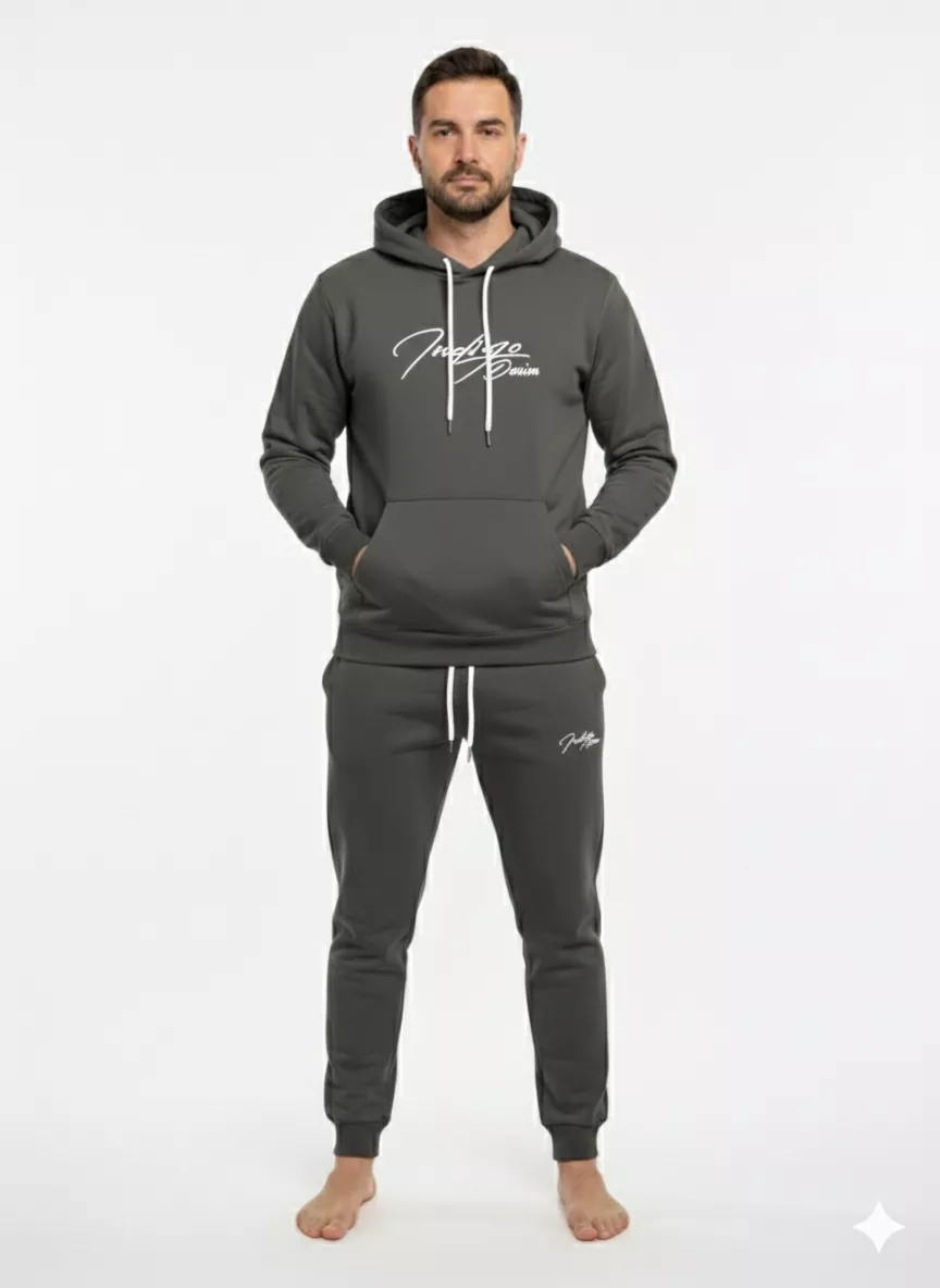 Indigo Denim Denim joggingpak heren -