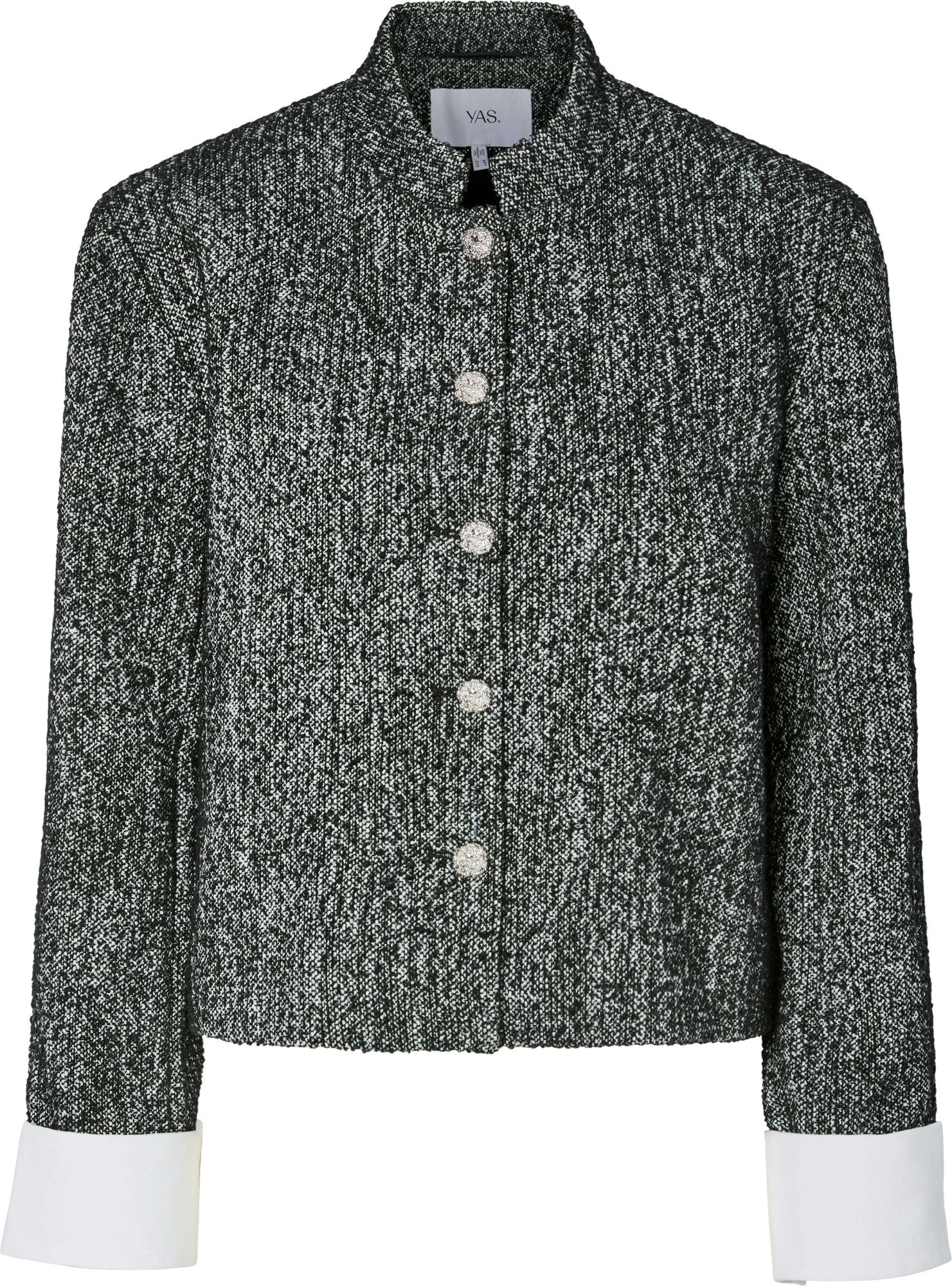 Y.A.S Yastoriva ls jacket black/grey melange