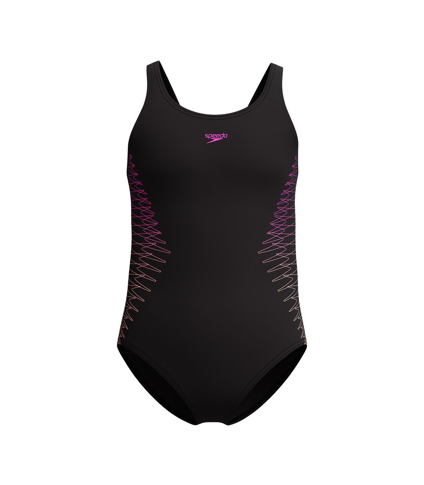 Speedo eco placem muscleb bla/ora wedstrijd badpak meisjes -