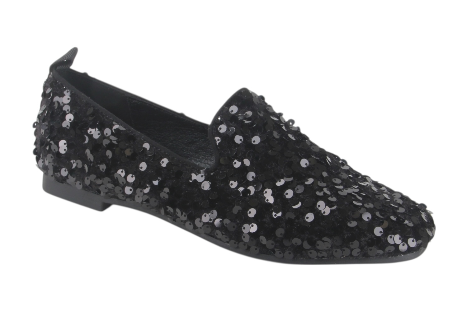 La Strada 2111884-6001 black dames instappers gekleed
