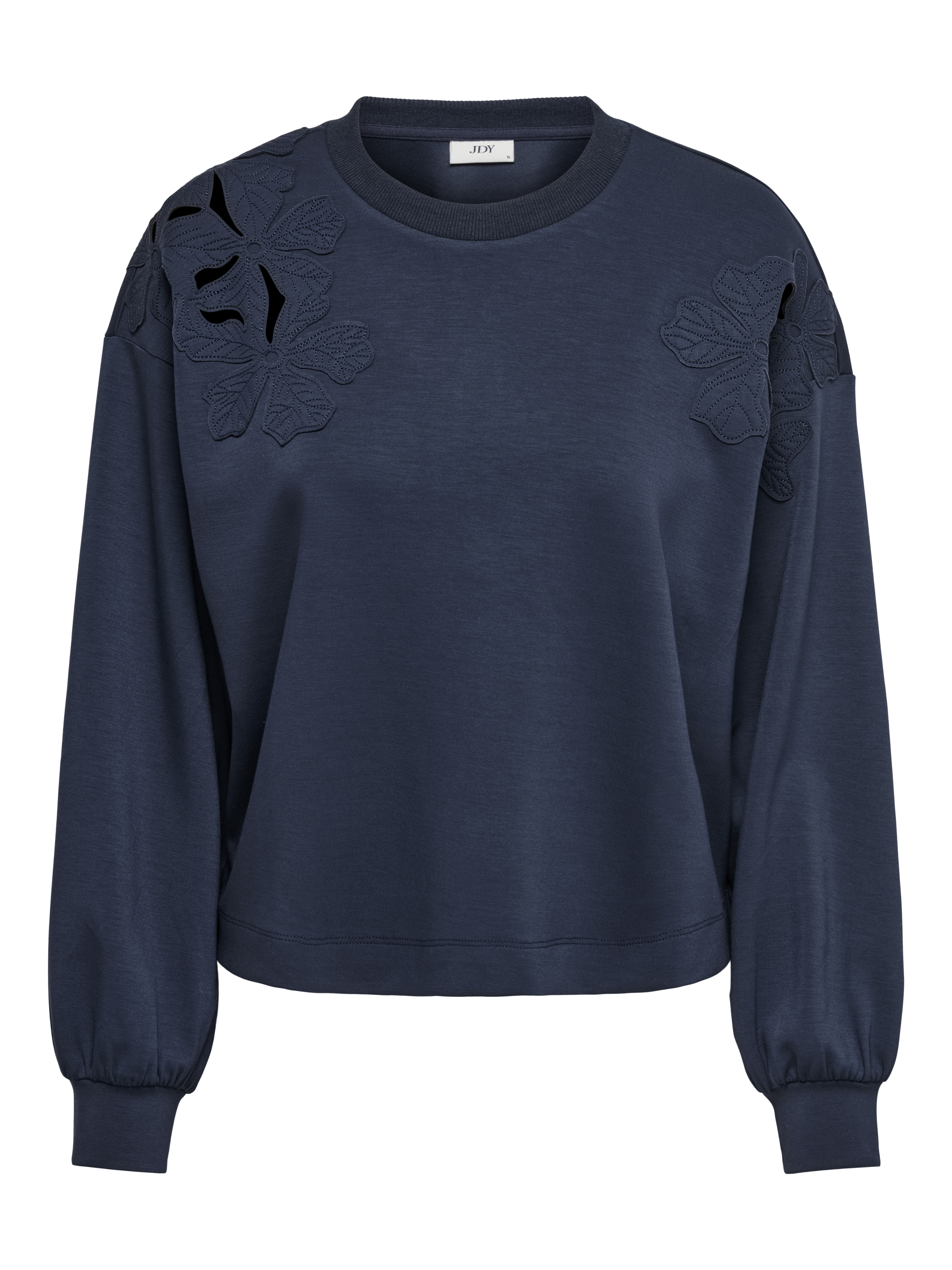 Jacqueline de Yong aura l/s shoulder detail sweat j 15360108 total eclipse