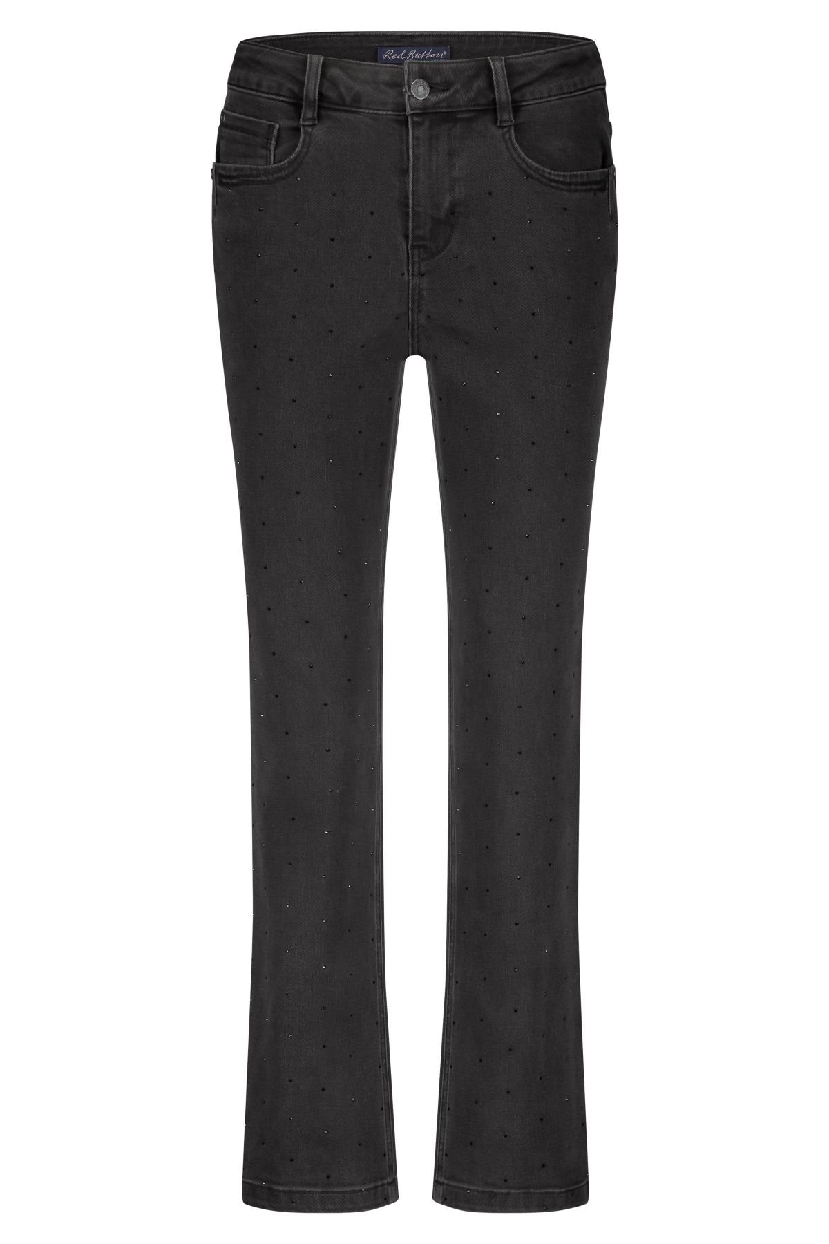 Red Button Kim strass black