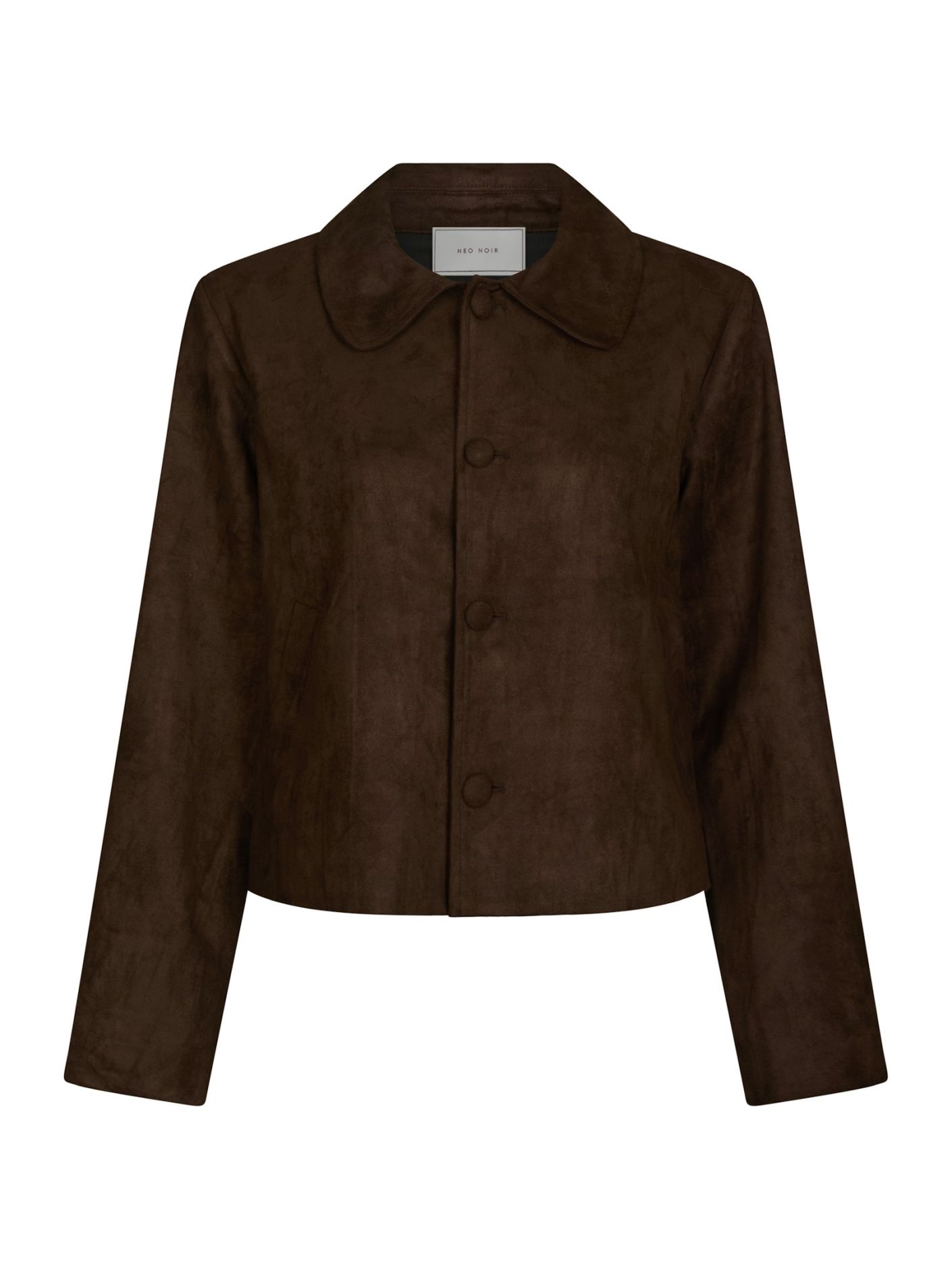 Neo Noir nilo faux suede jacket 165954 676 dark brown