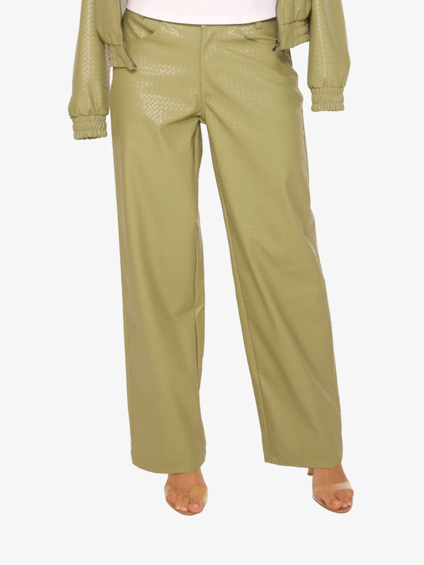 LA Sisters Dames broek leather pu