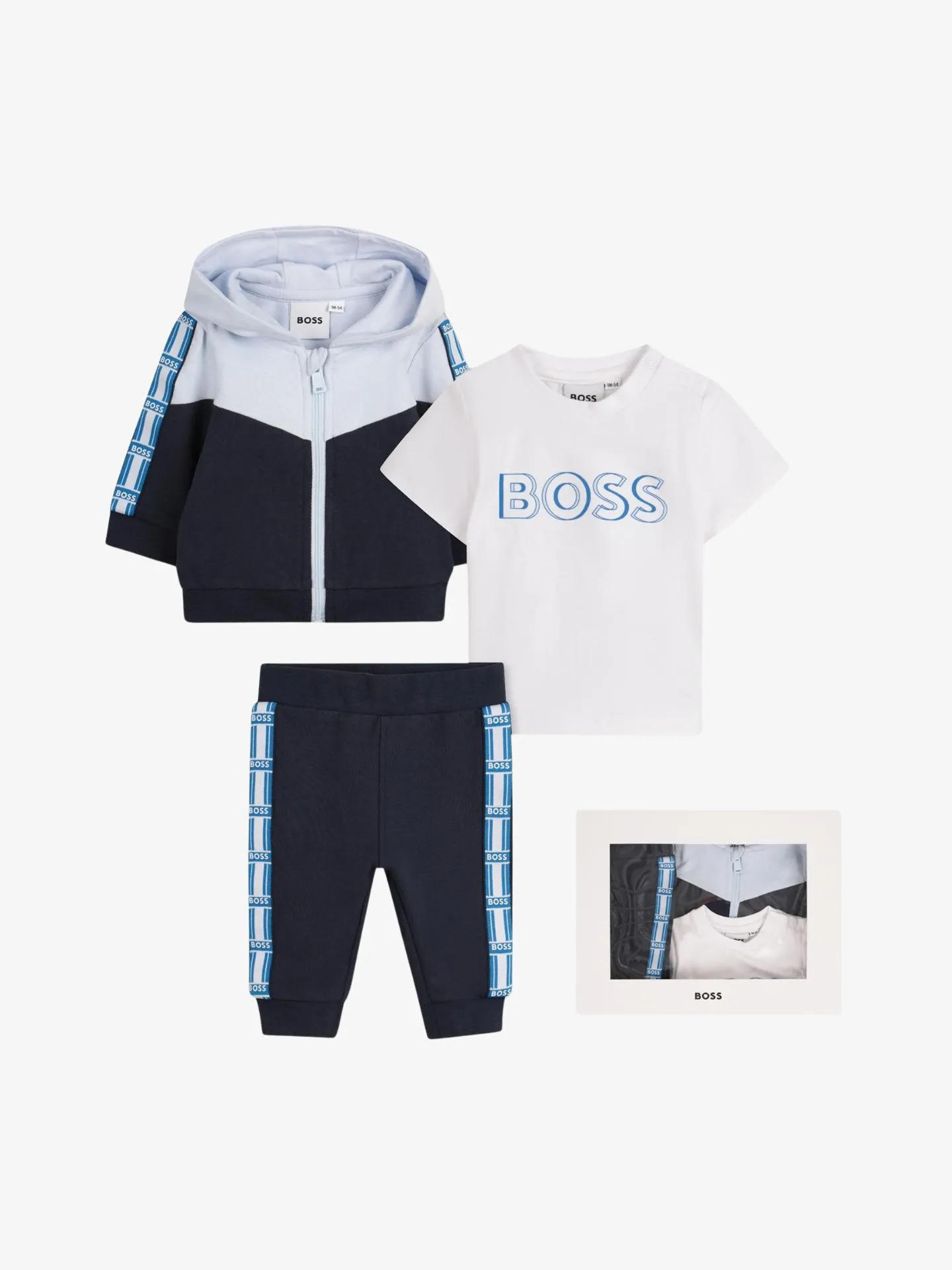 Hugo Boss Junior Jongens baby joggingpak navy