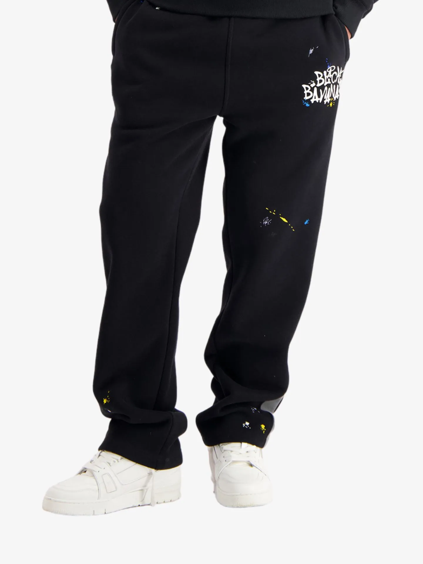 Black Bananas Heren joggingbroek painter zwart