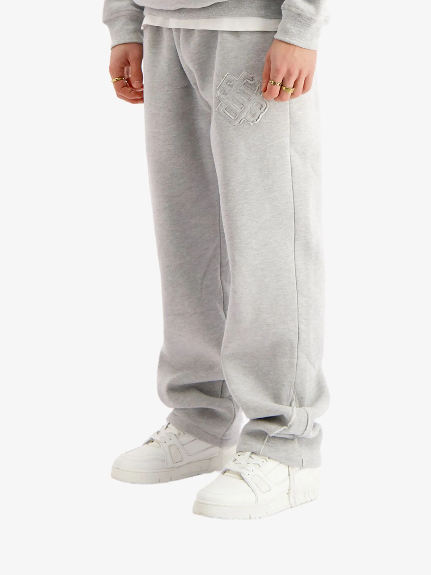 Black Bananas Heren joggingbroek ripped monogram