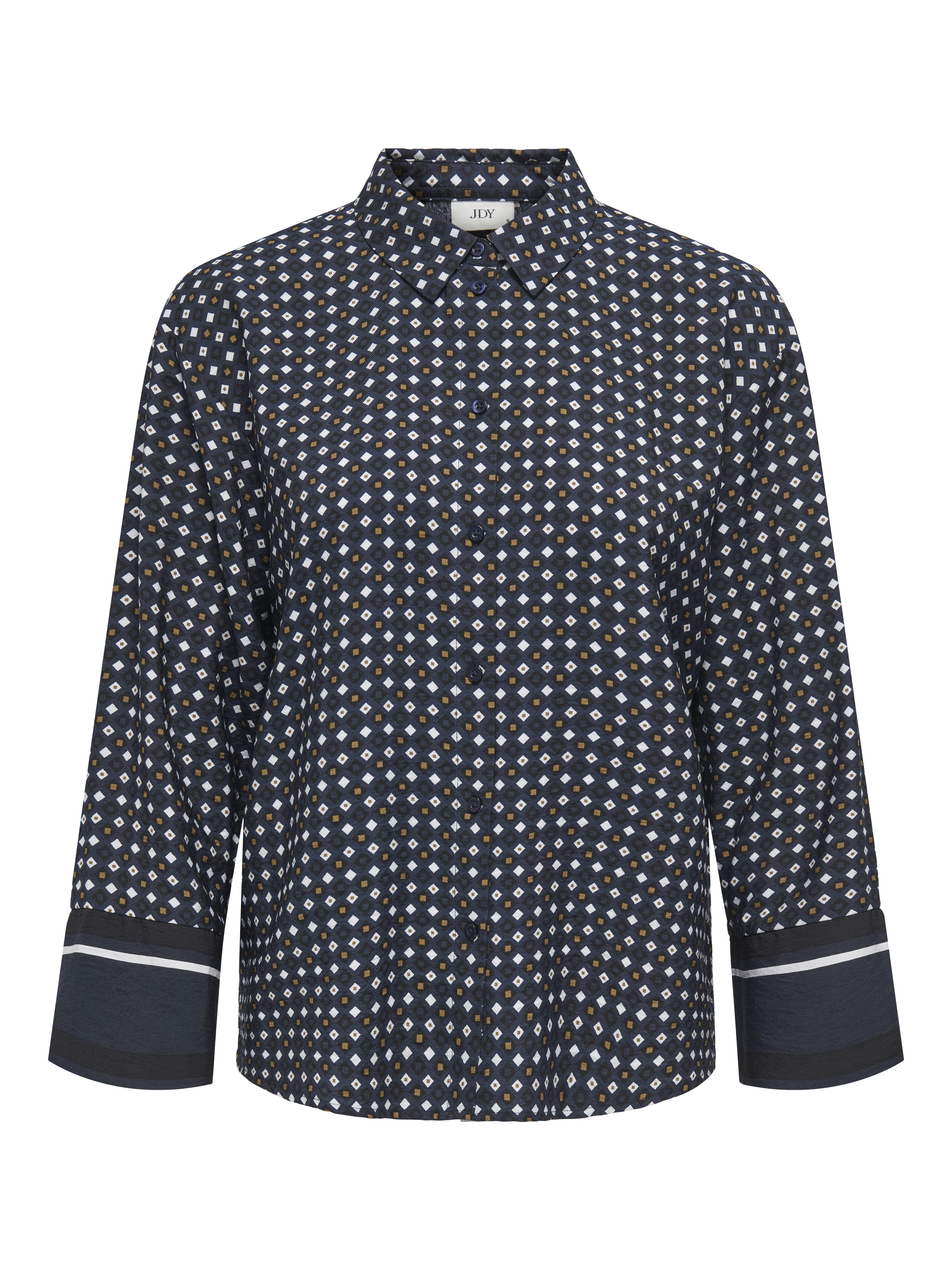 Jacqueline de Yong alice 7/8 loose shirt wvn 15356522 total eclipse