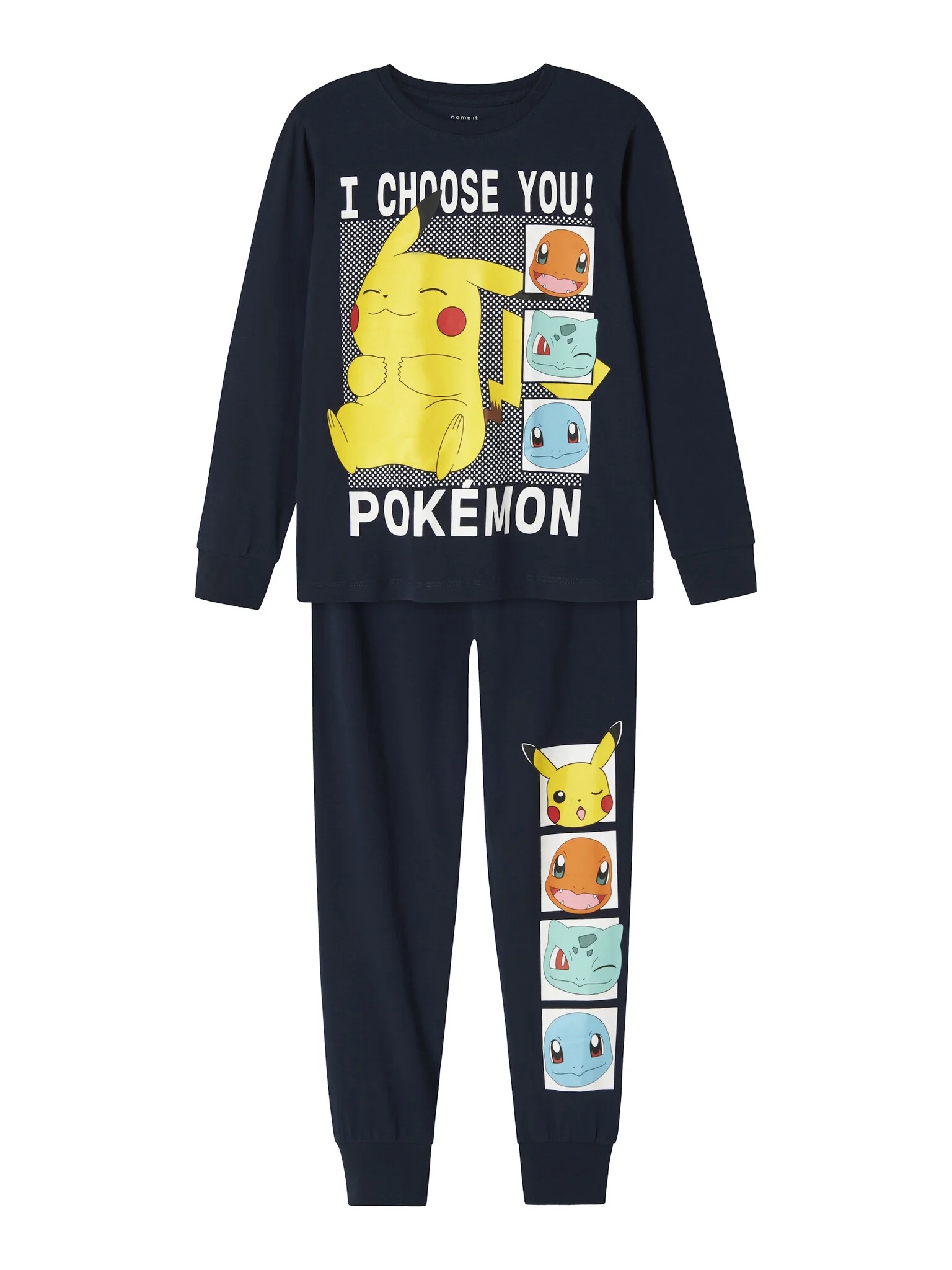 Name It Jongens pyjama set nkmabel pokemon donker
