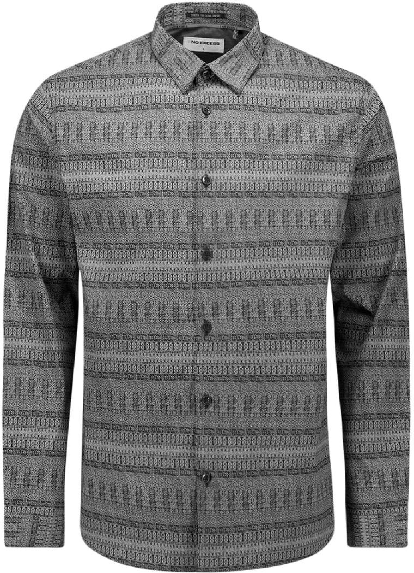 No Excess Shirt stretch allover printed night