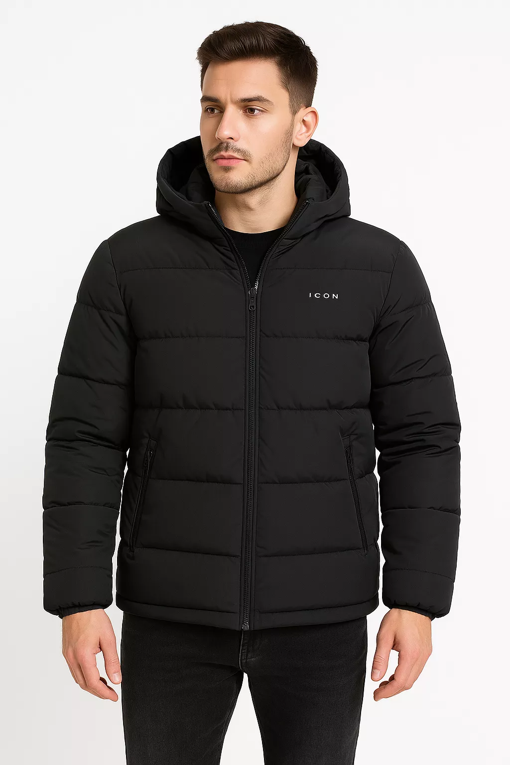 Icon denim Winterjas heren steekzakken -