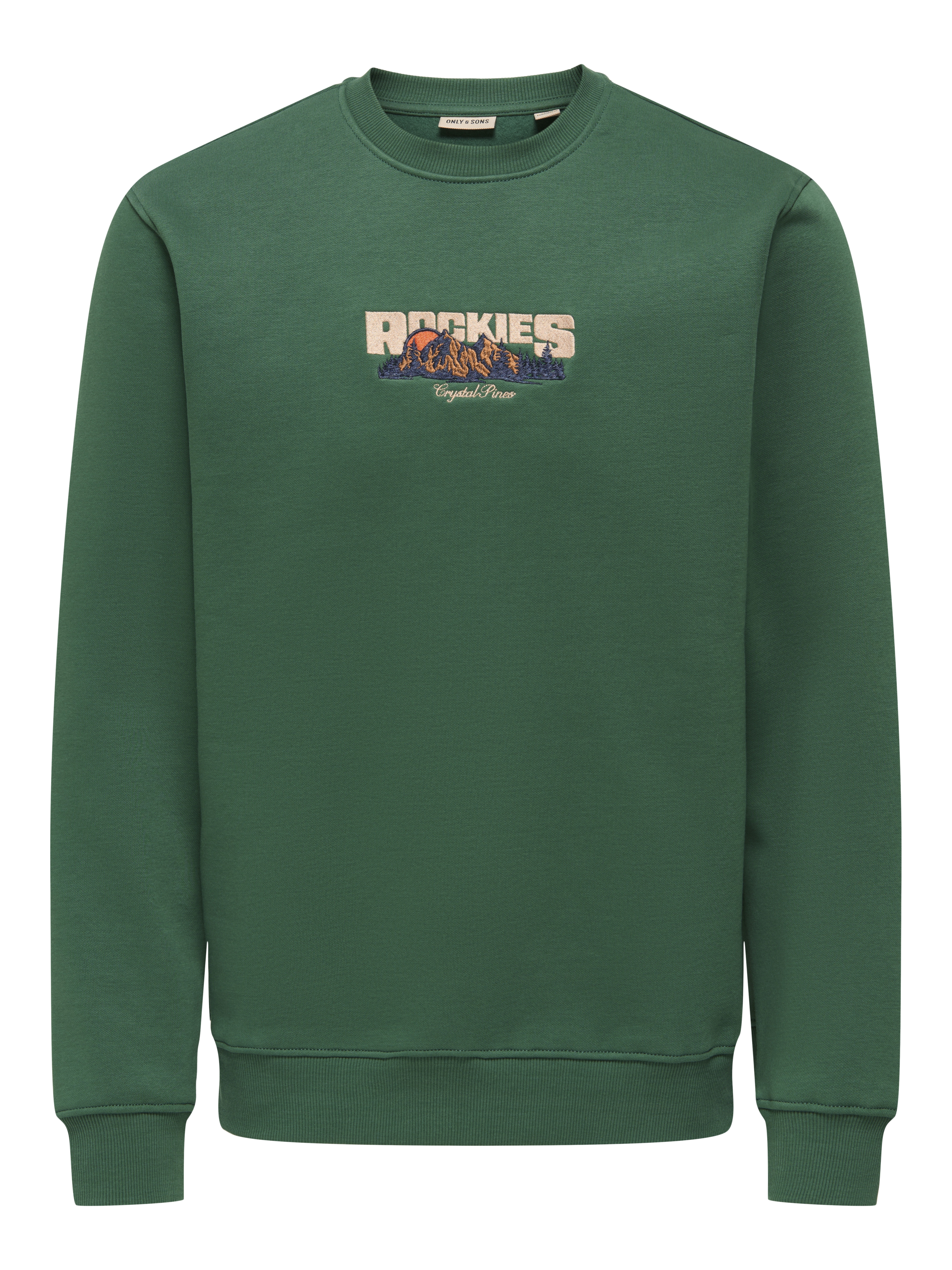 Only & Sons onsconnor simple life reg ls crew s 22035961 trekking green