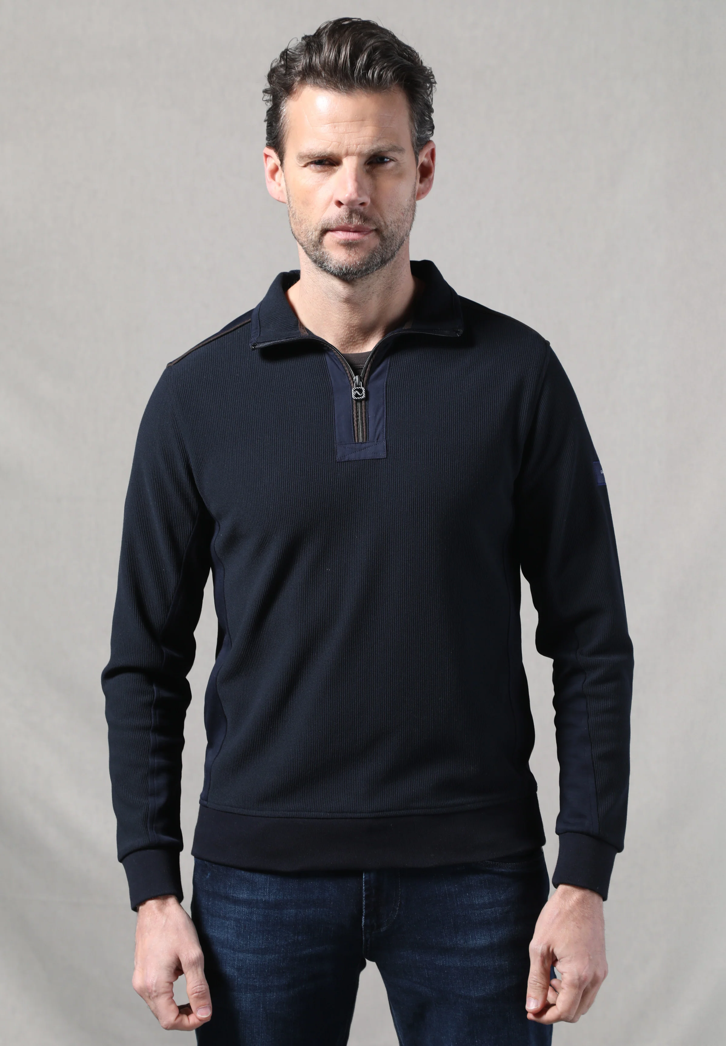 Gabbiano Heren sweater 775775 301 navy