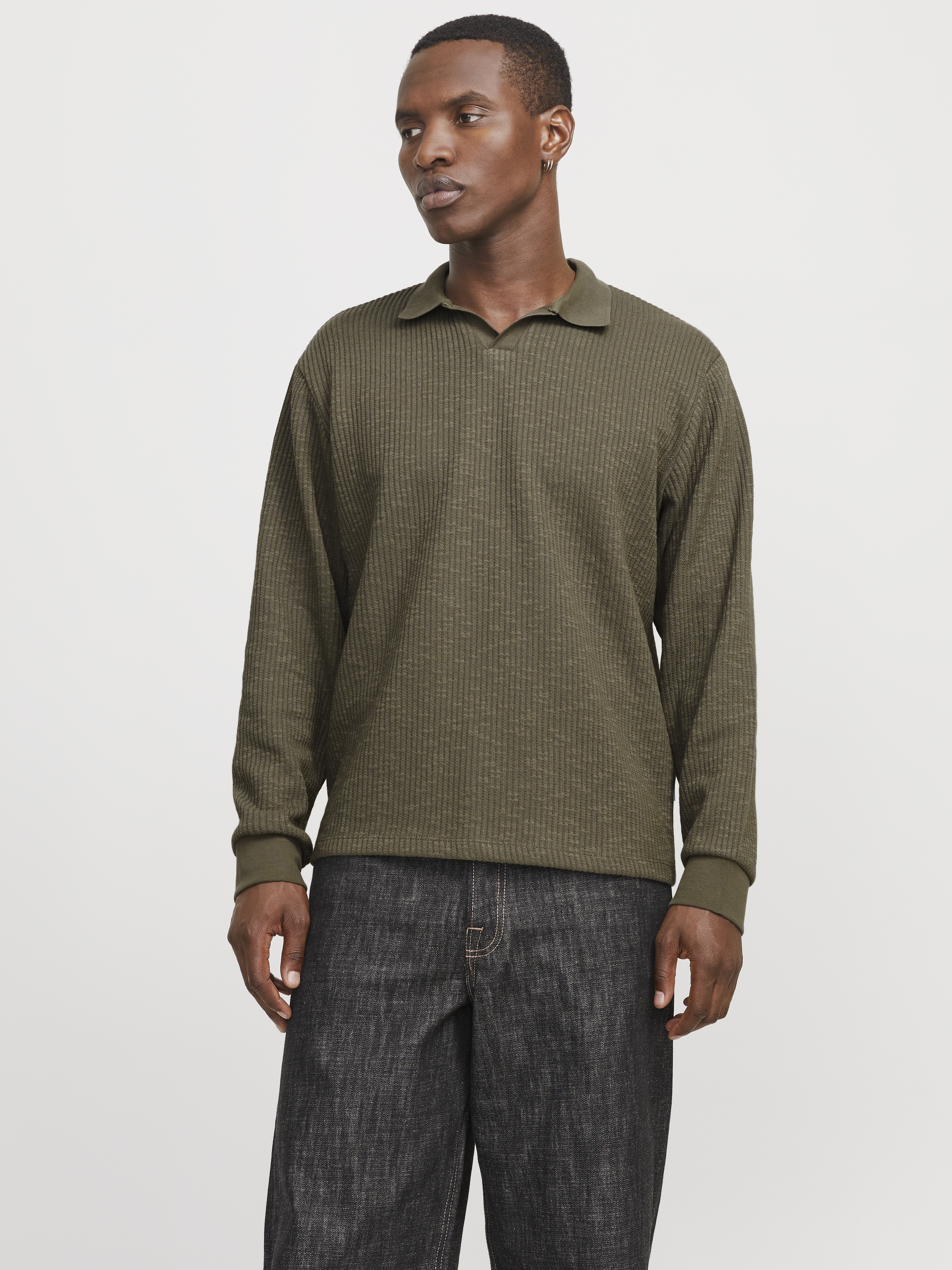 Jack & Jones Jorwinter ottoman split neck styd a