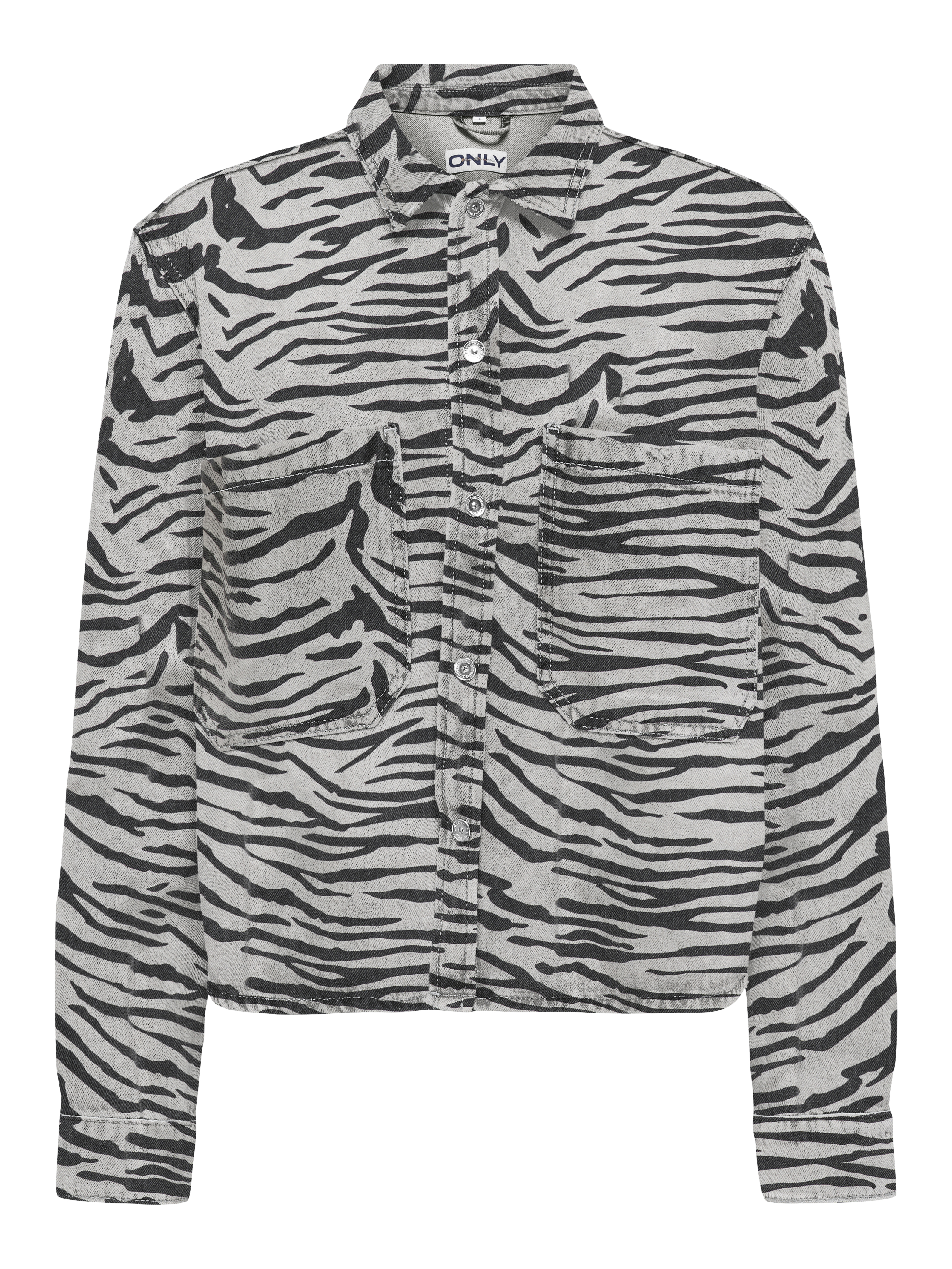 Only Onlcassie ls zebra shirt dnm sik