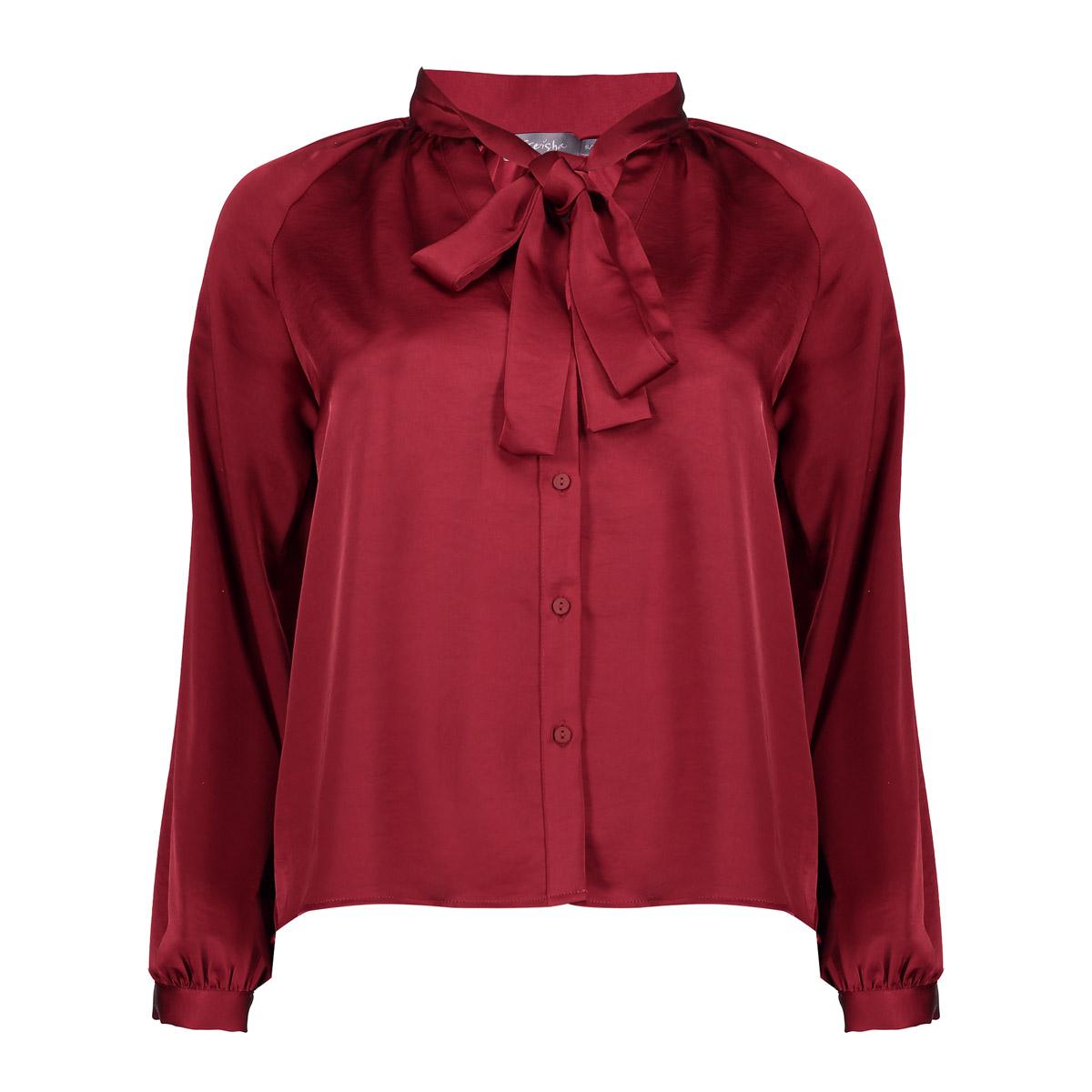 Geisha blouse with bow 53544-14 485 port