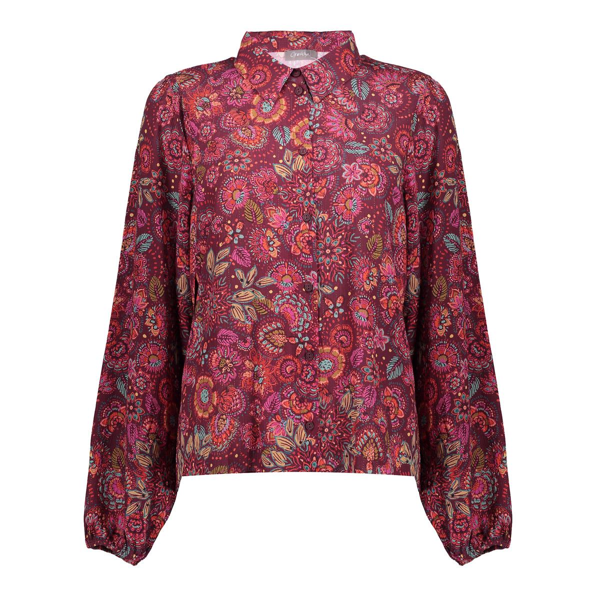 Geisha blouse print 53606-20 445 /red