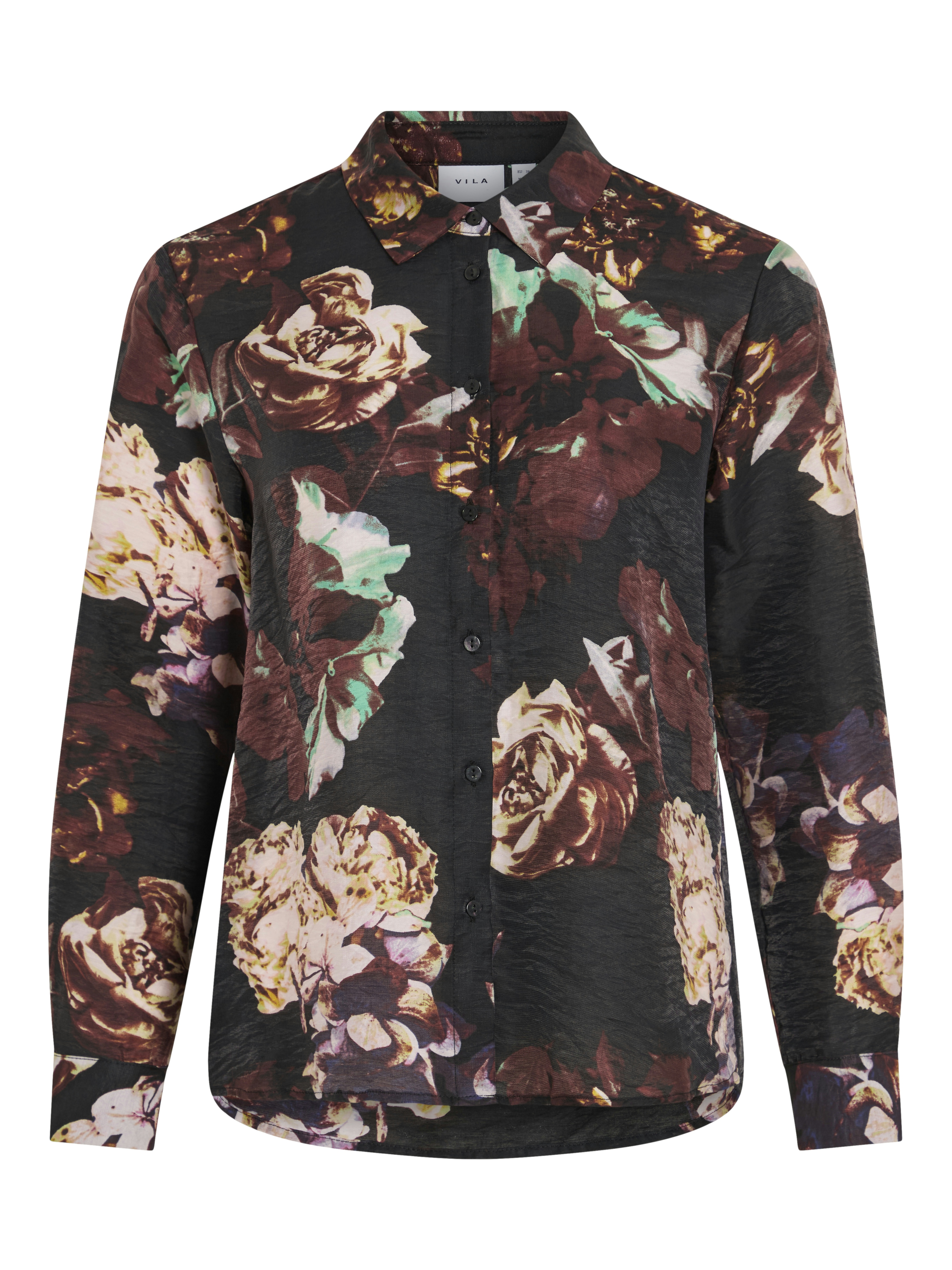 Vila virosanna rosi l/s loose shirt 14110671 beauty