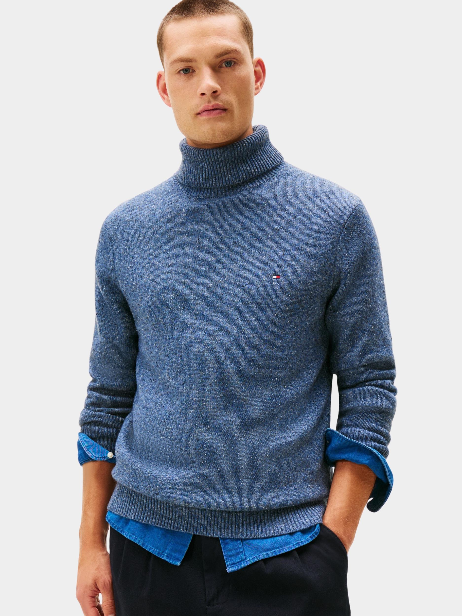 Tommy Hilfiger Pullover lambswool blend donegal roll mw0mw40436/dvc