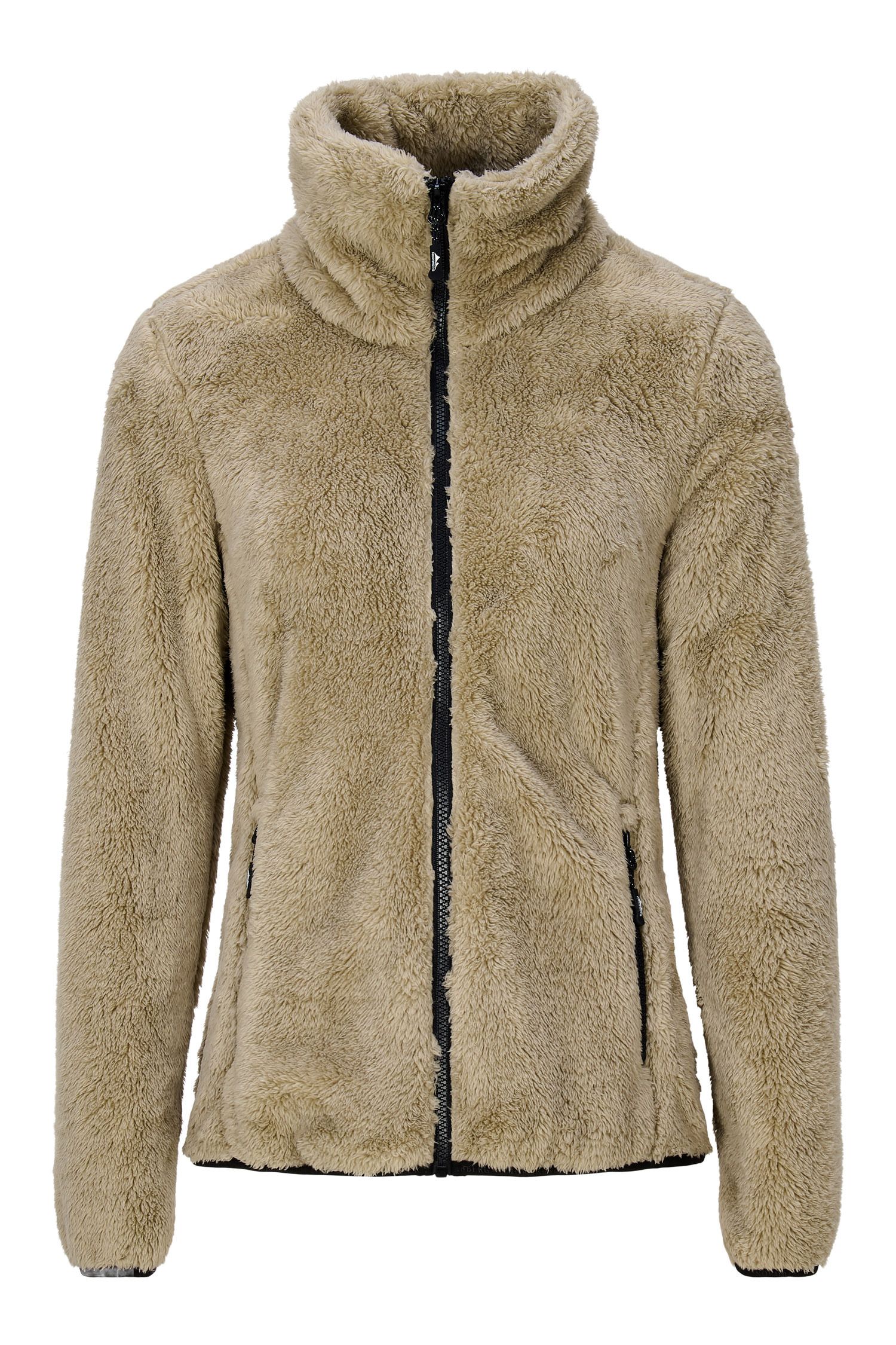 Nordberg evy fleece fleece sweater met rits dames -