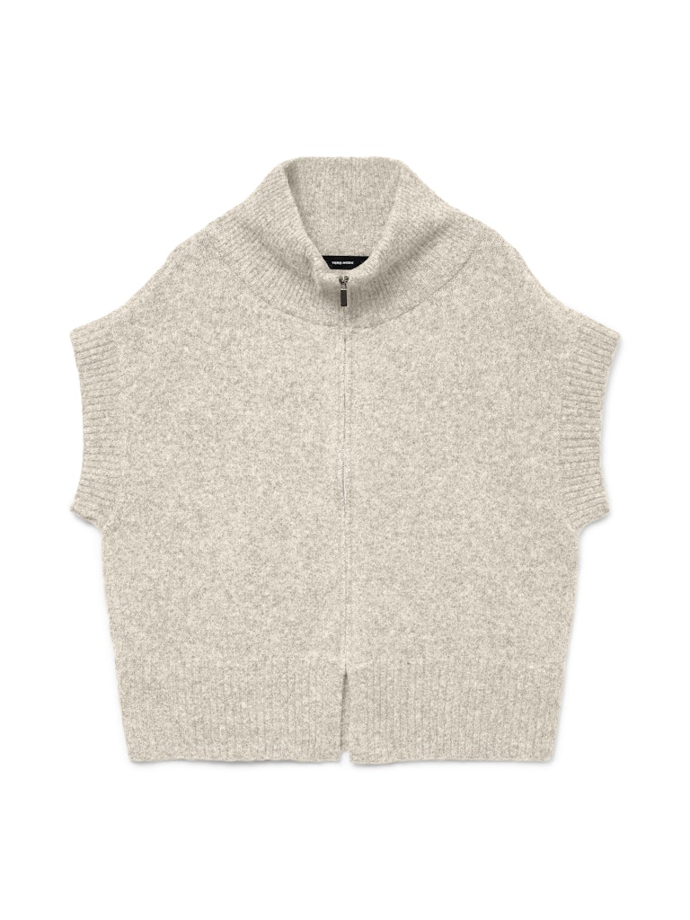 Vero Moda Vmbang sl highneck zipper vest boo beige