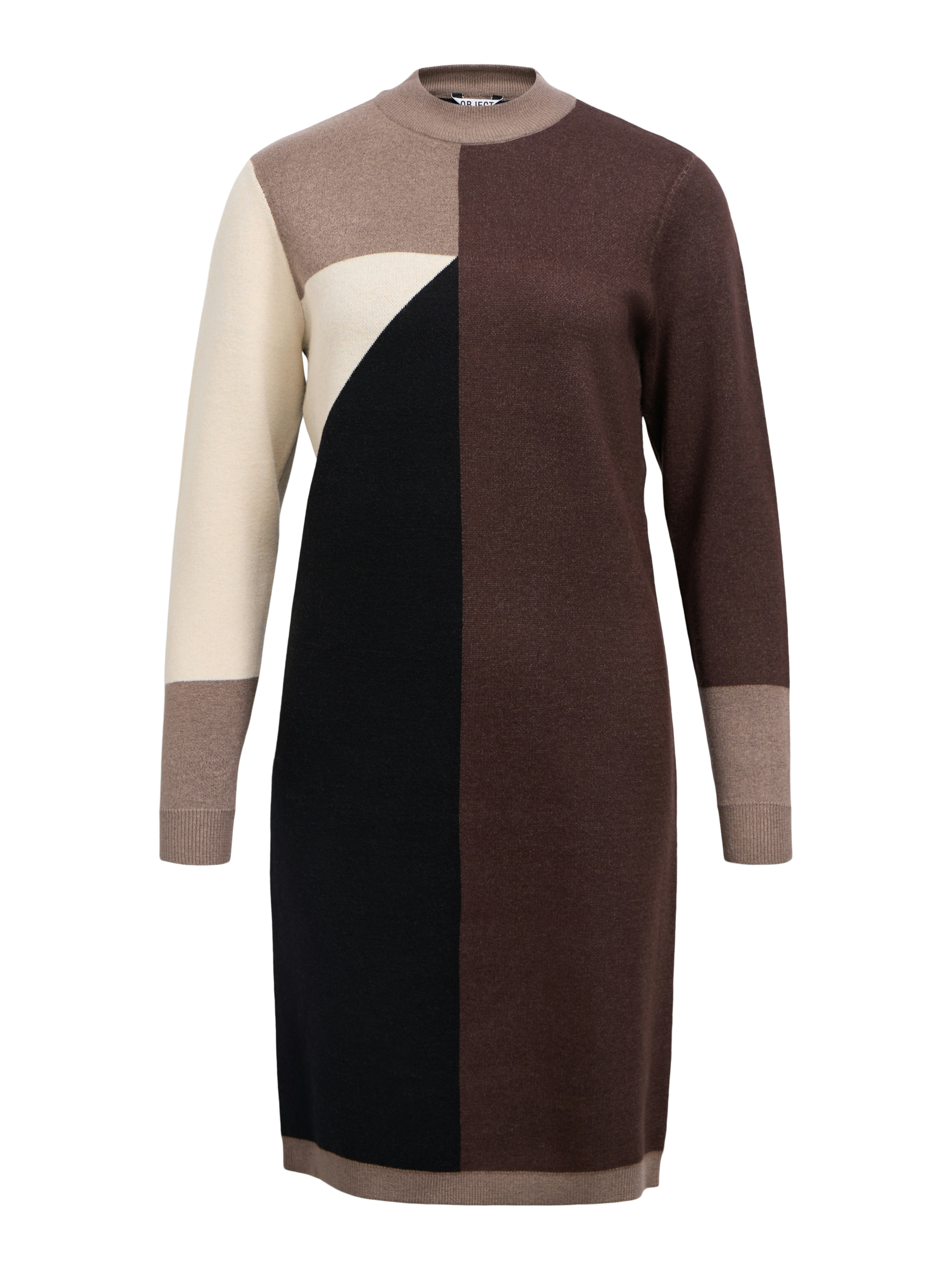 Object objray l/s knit dress aop noos 23040957 morel