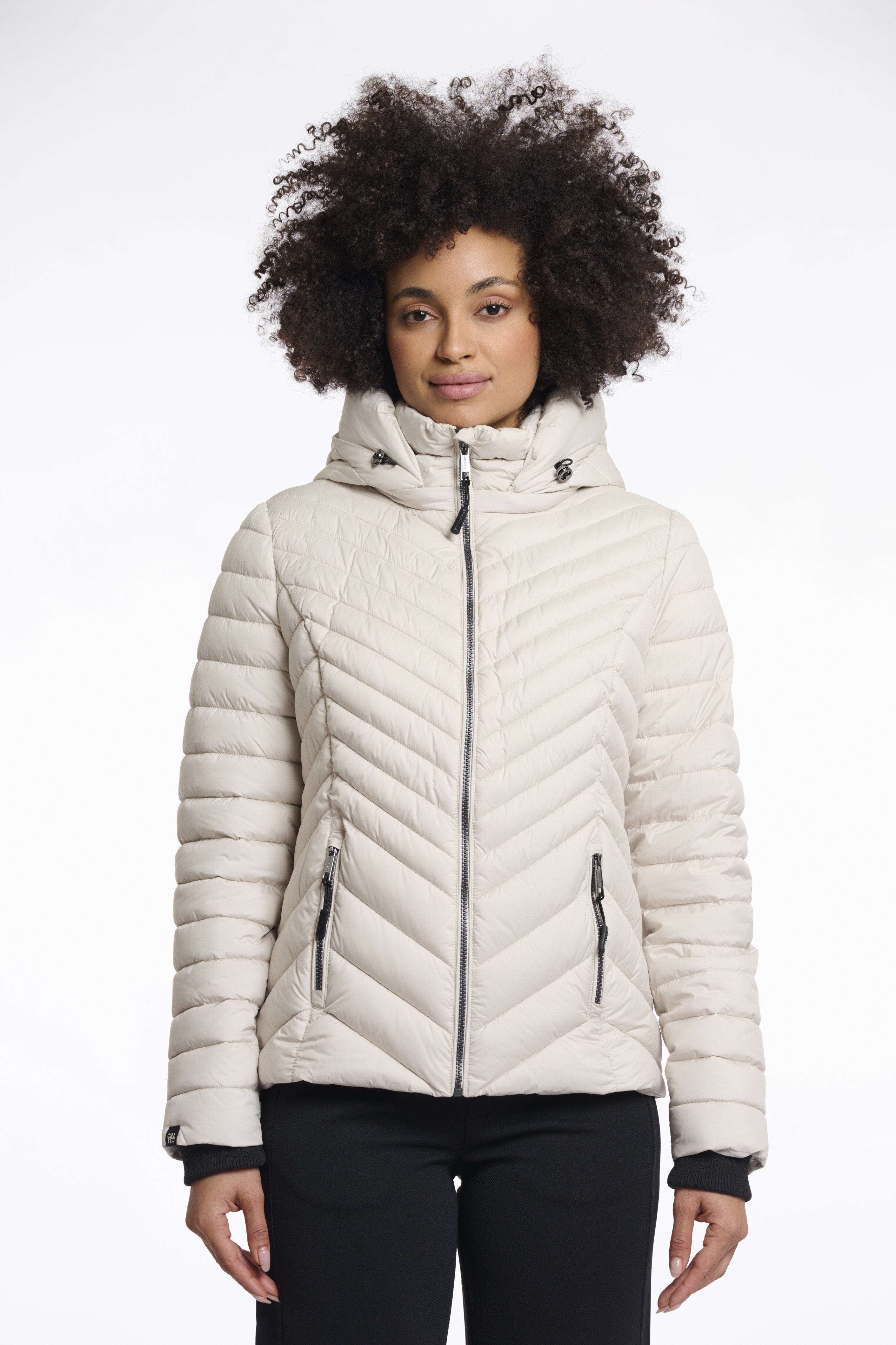 Rino & Pelle padded jacket with detachable hood erin.7002512 birch