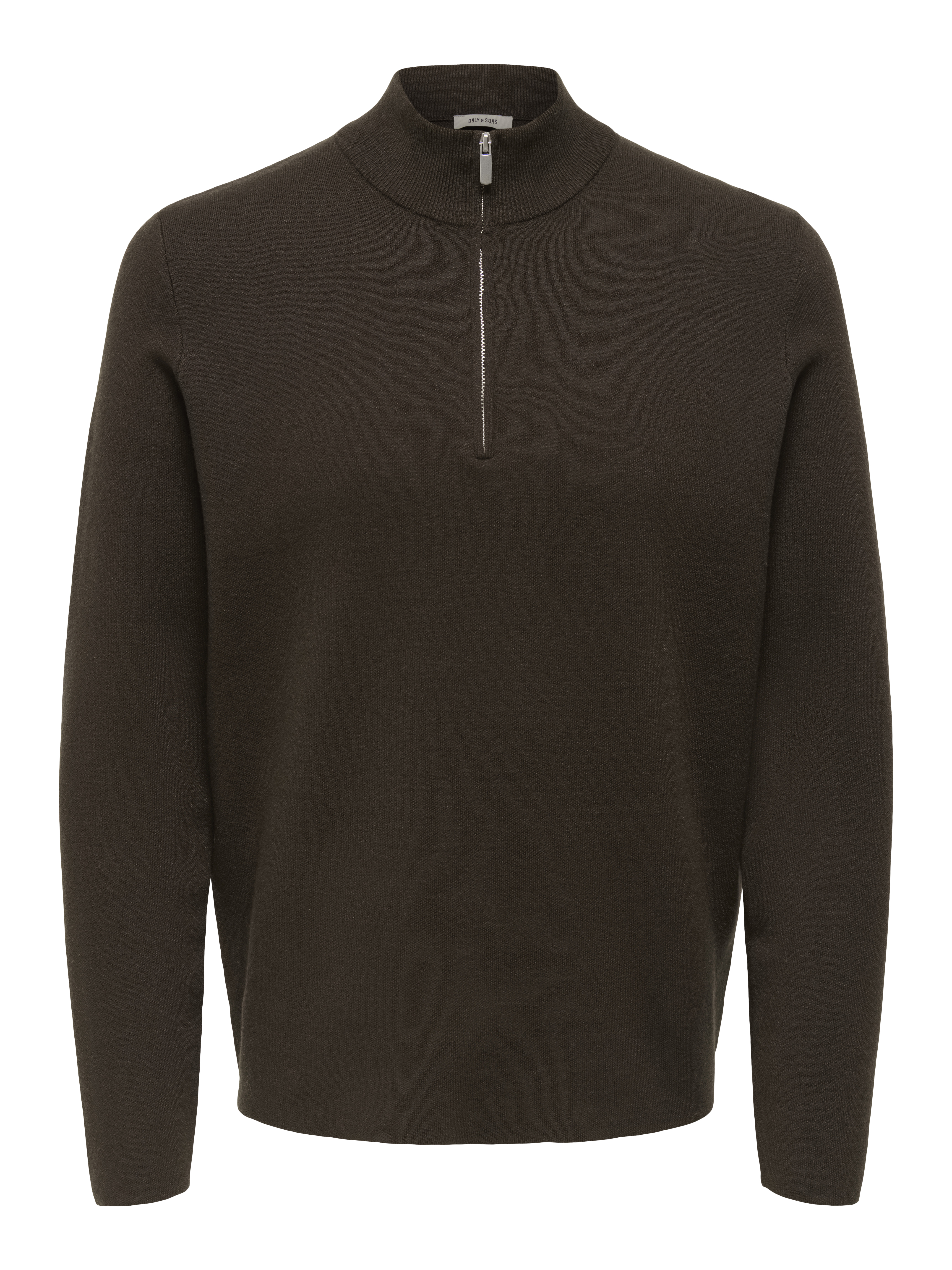 Only & Sons onscooper half zip high neck knit n 22032411 demitasse