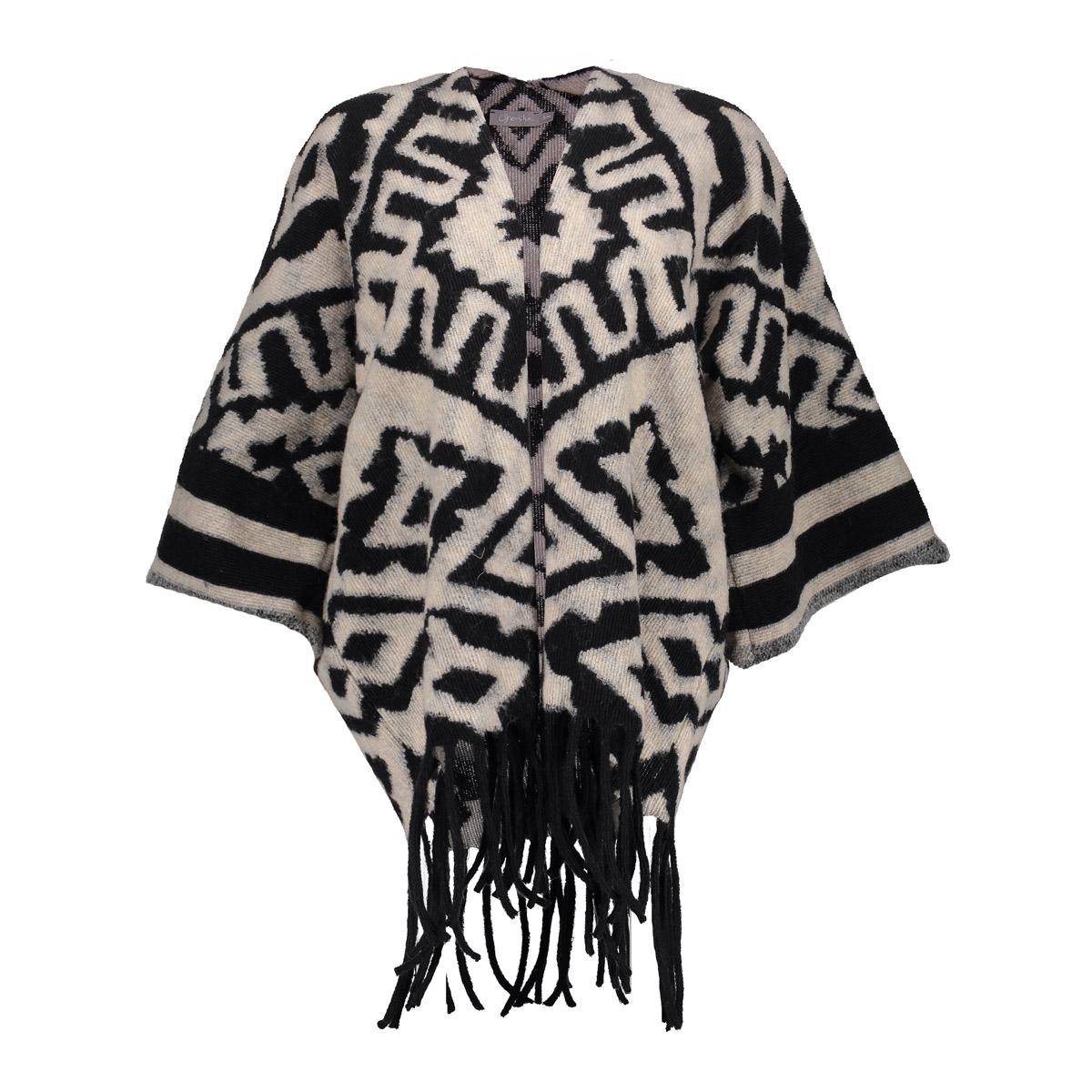 Geisha poncho jacquard 55537-70 999 /sand