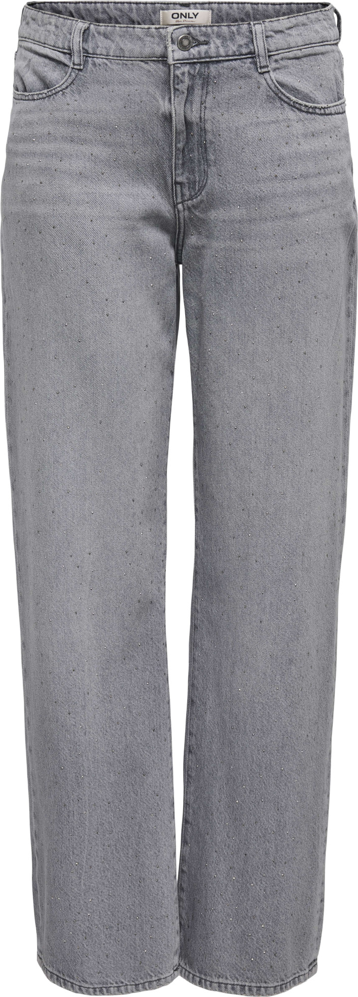 Only Onlcobain reg wide rhinestone dnm tai medium grey