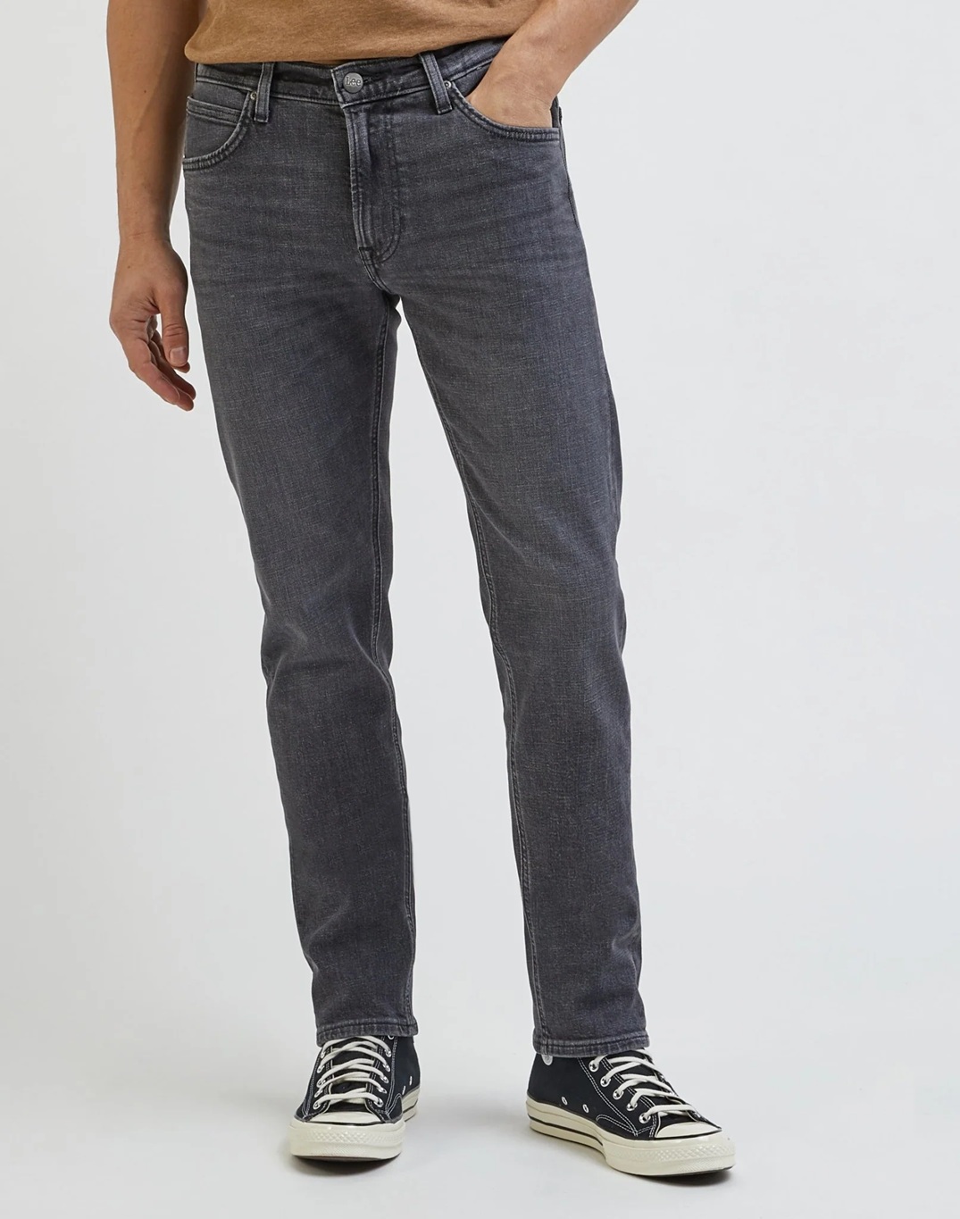 Lee Daren zip fly worn in shadow