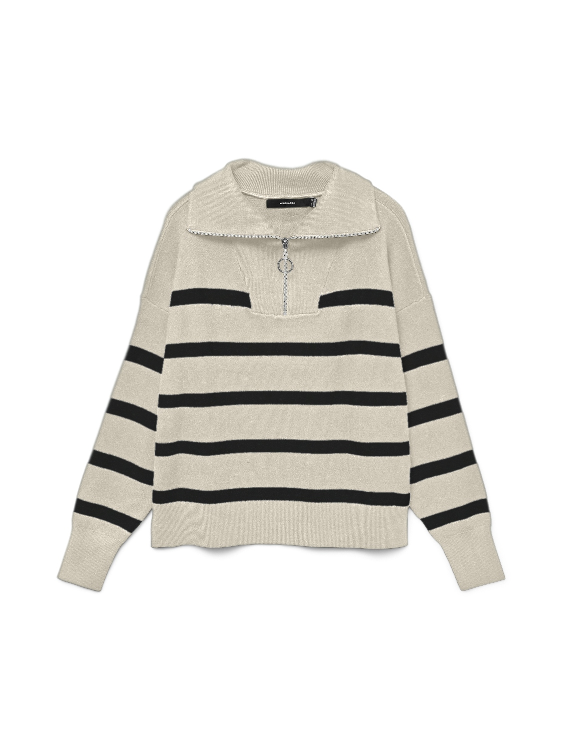 Vero Moda vmsaba stripe ls highneck blouse ga 10269246 birch stripes