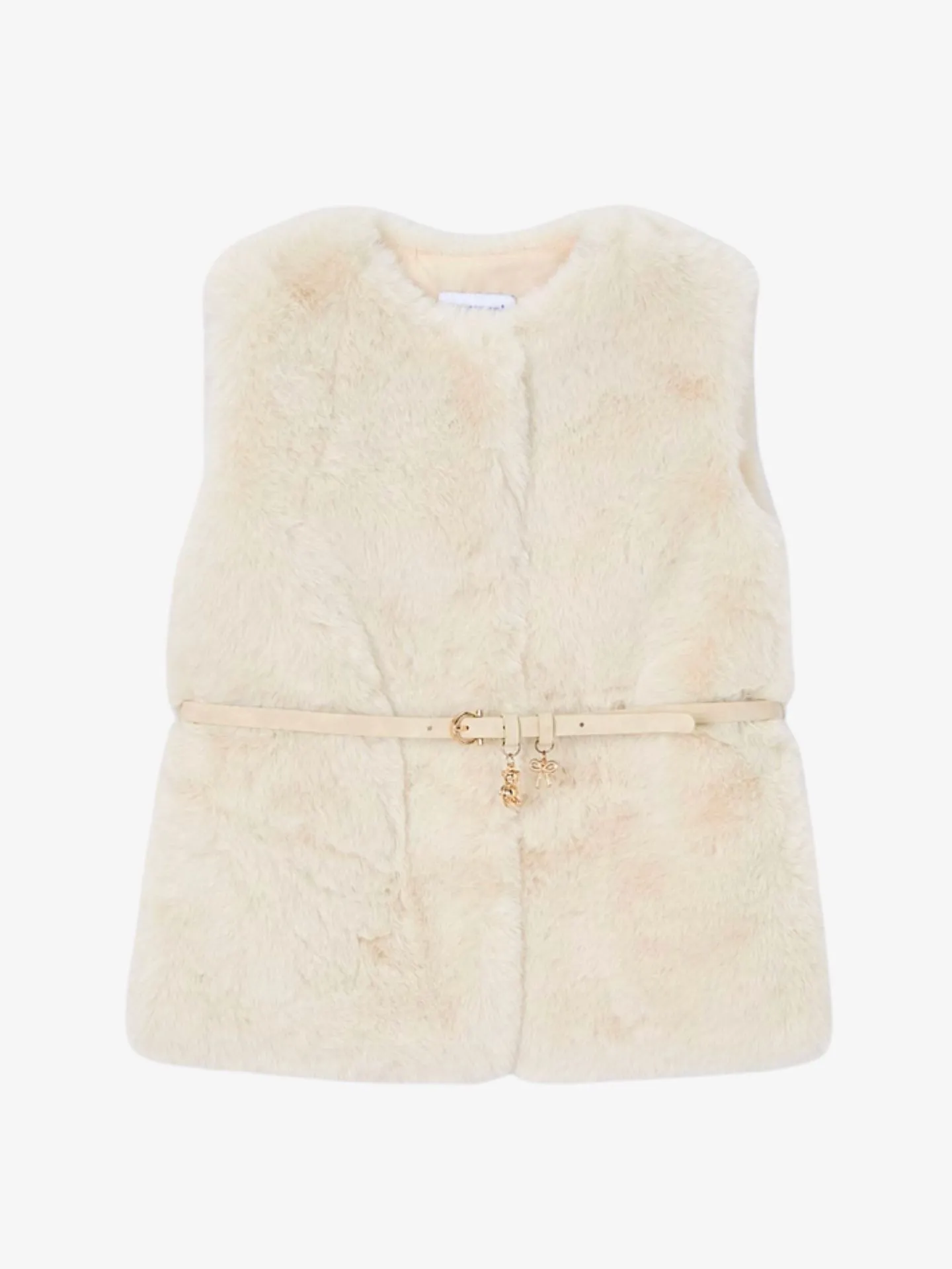 Mayoral Meisjes gilet fur belt
