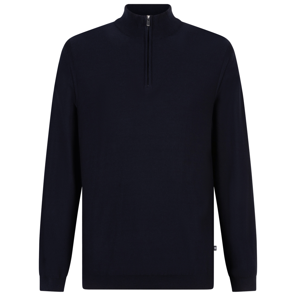 PRESLY & SUN Scott zip knitted pullover