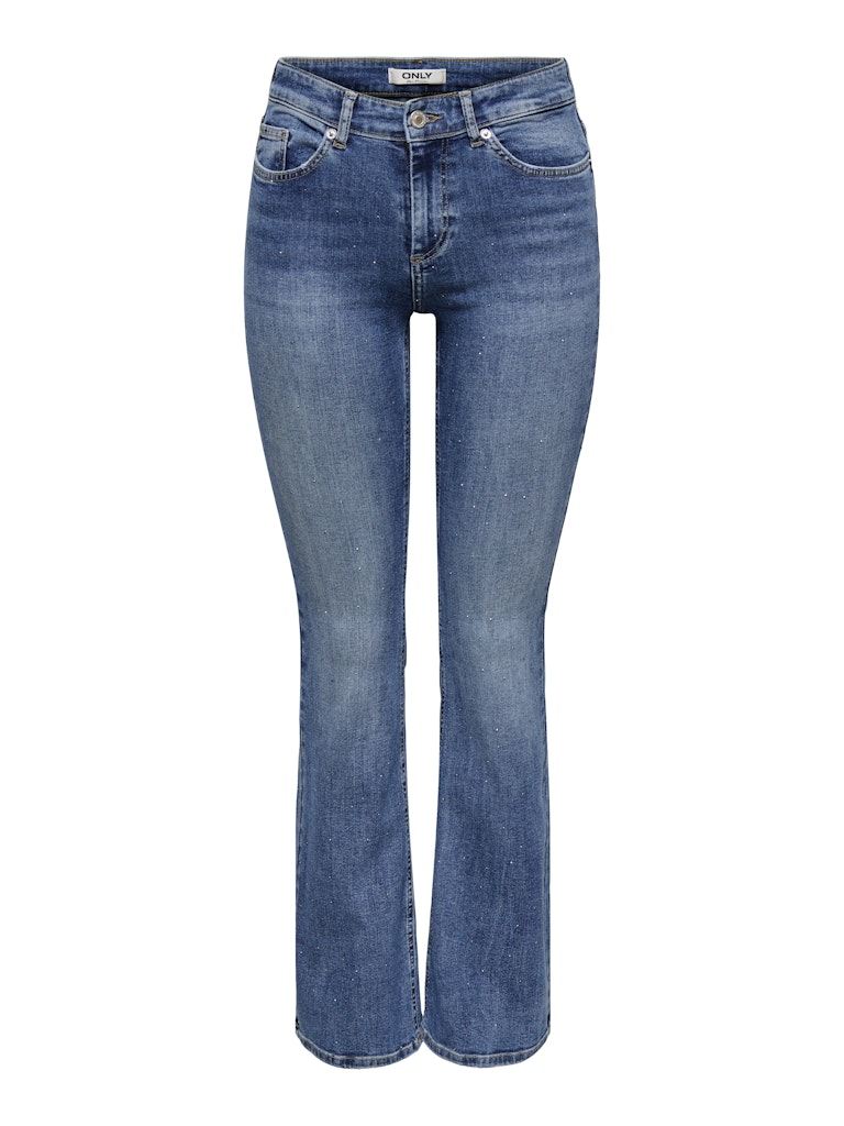 Only Onlblush mw fla rhineston dnm tai885noos blue denim