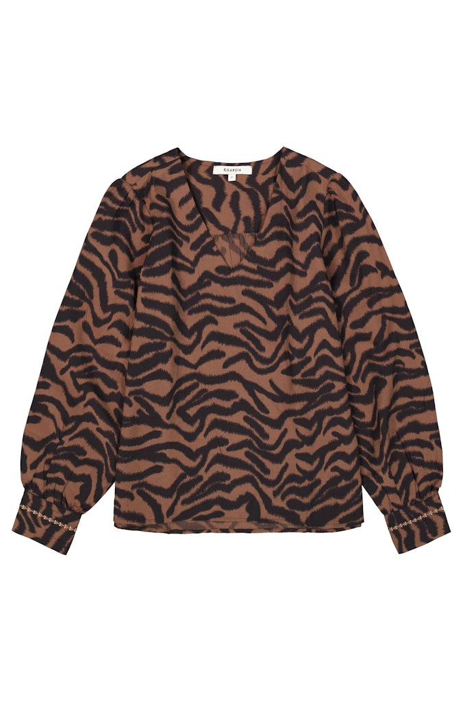 Garcia Jeans Animal print blouse dessin