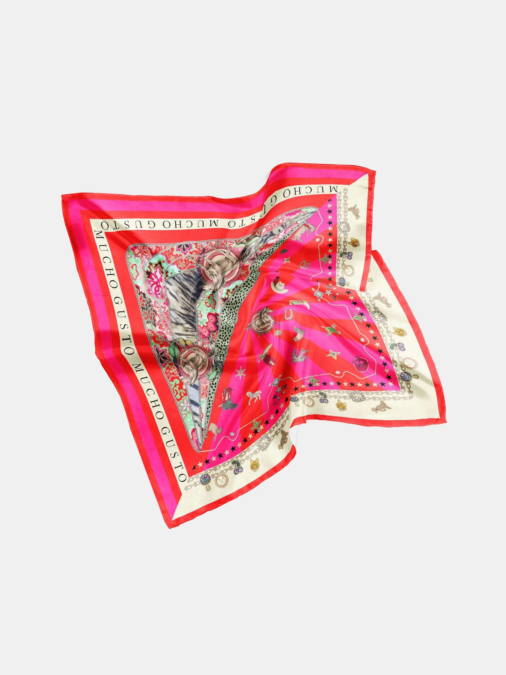 Mucho Gusto Zijden sjaal burano blauw met rood broches patchwork (copy) (copy) (copy) (copy) (copy)