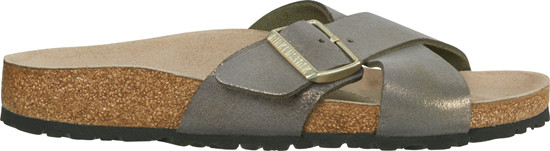 washed metallic stone gold birkenstock