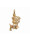 Christian 14 karaats gouden hond hanger  icon