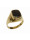 Christian Gouden cachet ring met zwarte lagensteen  icon