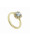 Christian Gouden ring met aquamarijn en diamant  icon