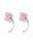 Mijn bedels Oorbellen roze bloem  icon