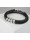 Christian Zilveren naam armband met leer  icon