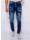 True Rise Slim fit jeans met gaten dc  icon