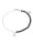 Label Kiki Armband half half black silver  icon