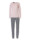 By Louise Dames pyjama set lang katoen roze / grijs  icon