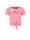 B.Nosy Meisjes t-shirt met knoop sun geranium  icon