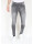 Mario Morato Grijze slim fit spijkerbroek met scheuren mm111  icon